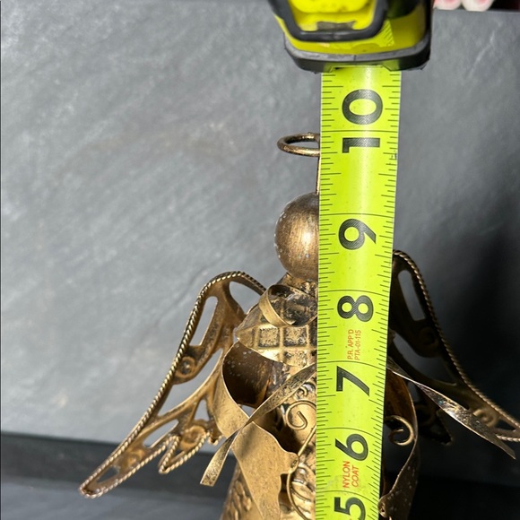 Gold Metal Angel Ornament - Picture 3 of 4
